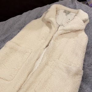 Long Cozy Sherpa Vest